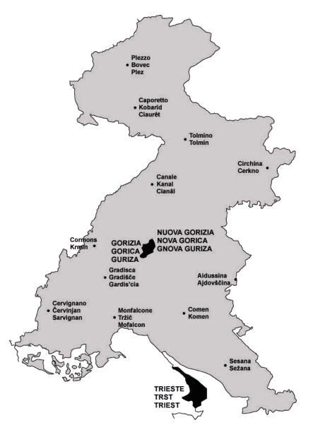 Mappa del territorio Goriziano